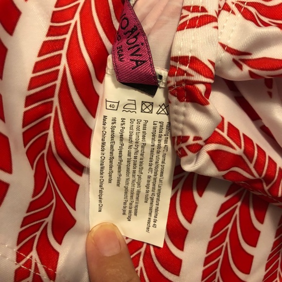 Logeri/AvidLove Ruched RedOranTankini Top, Size L - Picture 8 of 8